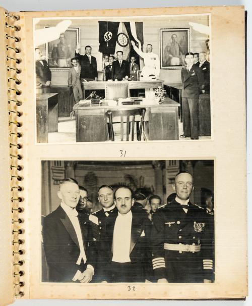 s.a. : [Nazismo] Álbum de la visita del crucero Alemán Karlsruhe a Cali, 1935