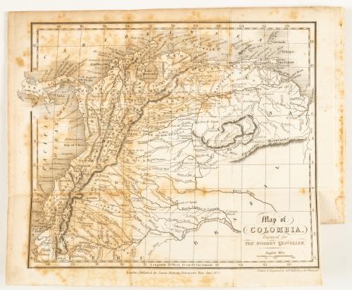 Conder, Josiah : [Grabado del Paso del Quindío, Humboldt) T