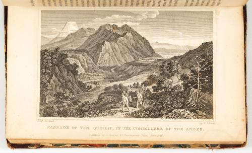 Conder, Josiah : [Grabado del Paso del Quindío, Humboldt) T
