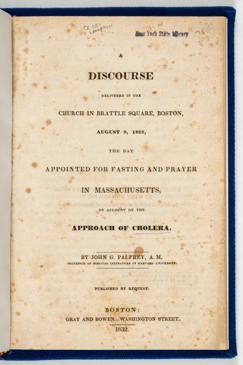 Palfrey, John Gorham : [USA] Discourse Delivered in the Chu