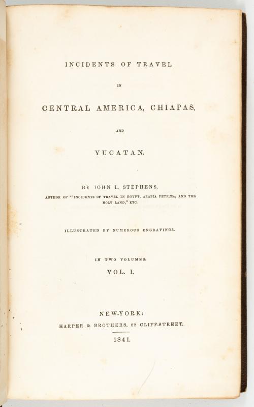 Stephens, John : [México] Incidents of travel in Yucatan