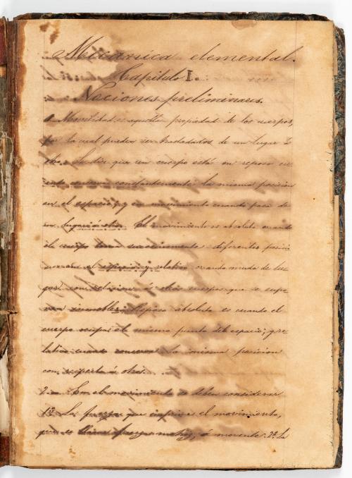 Canudas, Antonio (S.J.) : [Guatemala] Manuscrito "Mecánica 