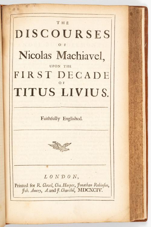 Machiavelli, Niccolò (Nicolas Machiavel) : The Works of the