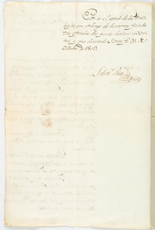 Rizo, Salvador : Documento de Salvador Rizo sobre el estado