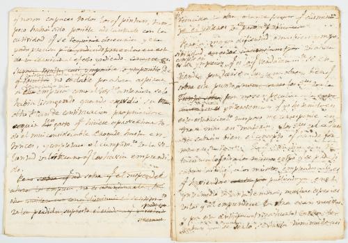 Acevedo y Gómez, José : Borrador del Informe de la expedici