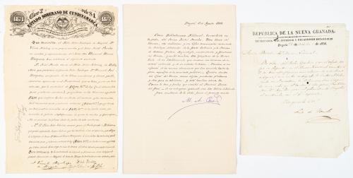 Documentos sobre intercambio de piezas de valor histórico para el Museo Nacional entre 1836, 1872 y 1881