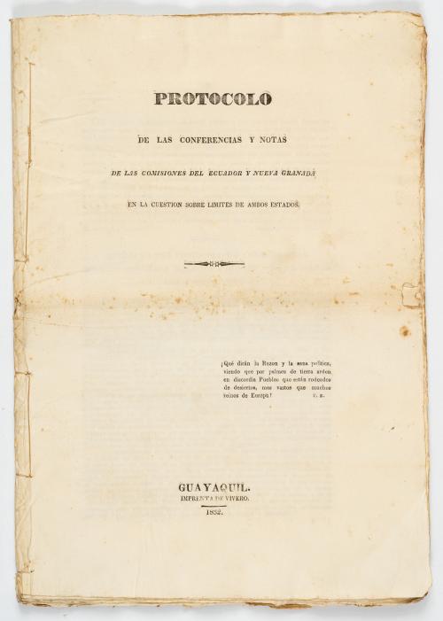 Protocolo de las conferencias y notas de las comisiones del