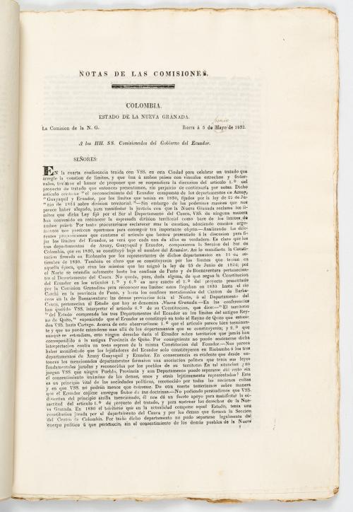 Protocolo de las conferencias y notas de las comisiones del