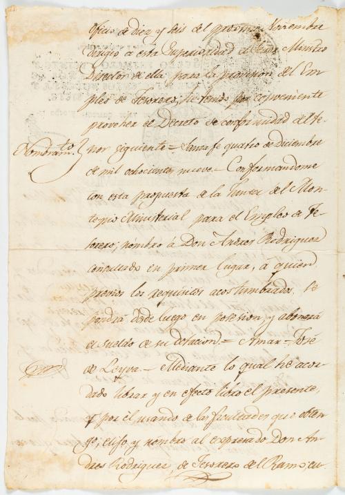 VV.AA. : [Bogota] Nombramiento como tesorero al señor Andre