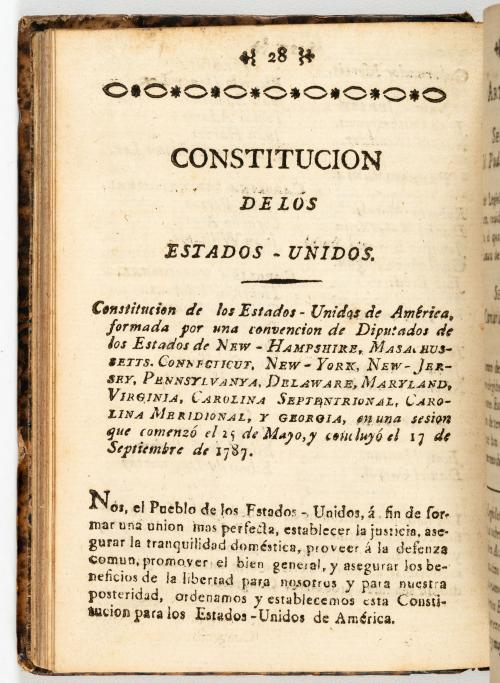 Pombo, Miguel de (trad) : [USA] Constitución de los Estados