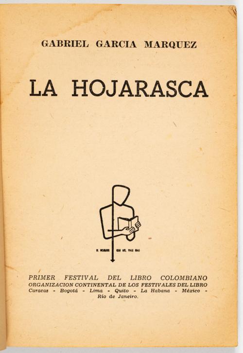 García Márquez, Gabriel : [Ed. firmada] La hojarasca, 1ra e