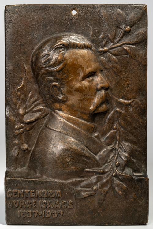 Placa del centenario de Jorge Isaacs, 1837 - 1937
