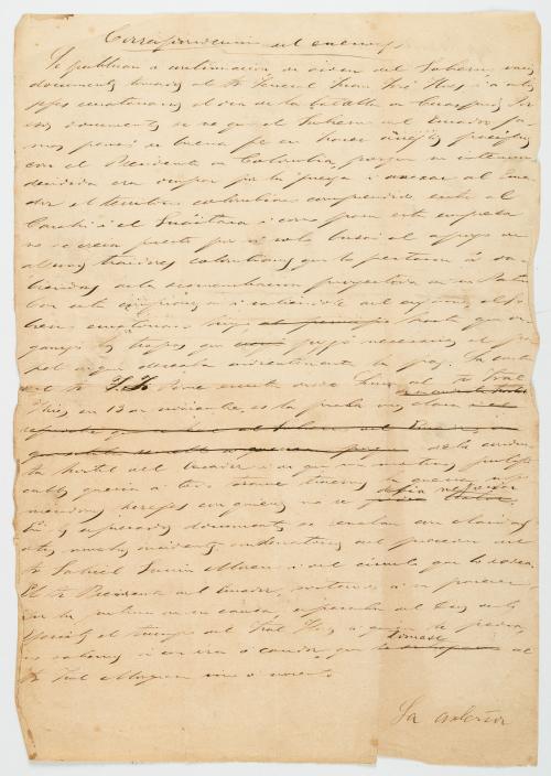 Gual, Pedro : Conjunto de cartas, documentos y comunicacion