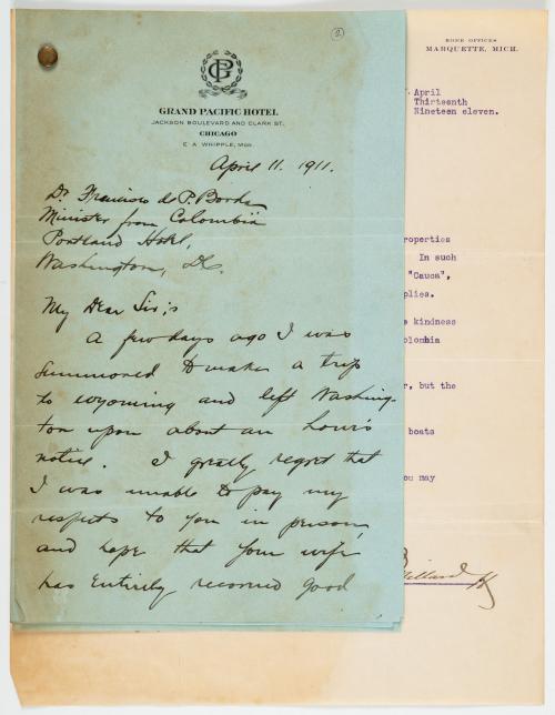 Archivo diplomático de Francisco de Paula Borda durante su 