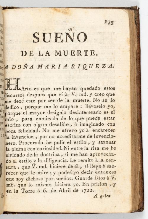 Quevedo, Francisco de : Sueños y discursos ó desvelos soñol
