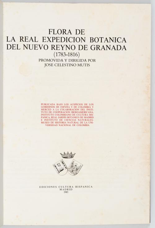 VV.AA. : Flora de la Real Expedición Botánica del Nuevo Rei