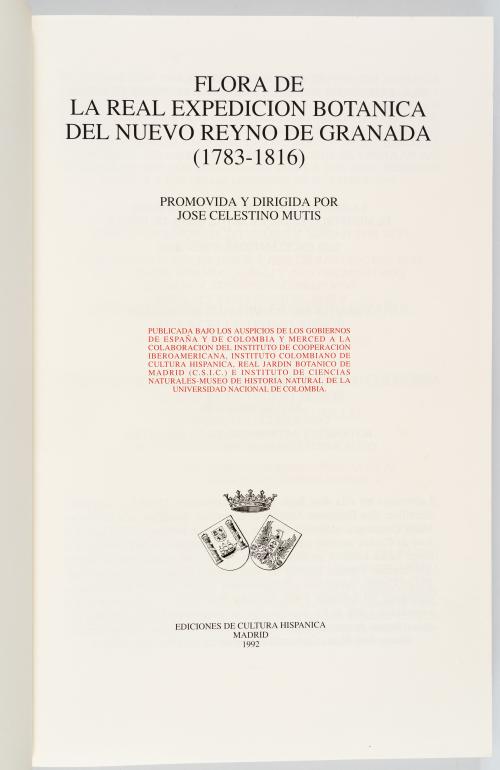 VV.AA. : Flora de la Real Expedición Botánica del Nuevo Rei