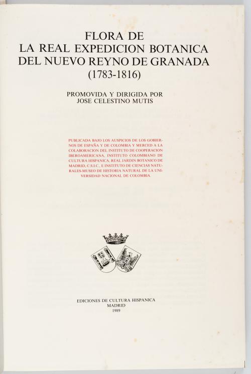 VV.AA. : Flora de la Real Expedición Botánica del Nuevo Rei