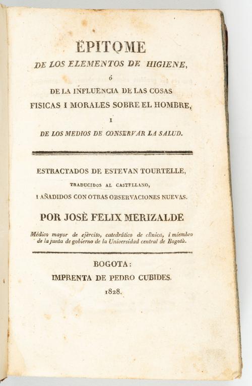 Tourtelle, Étienne : [Medicina] Epítome de los elementos de