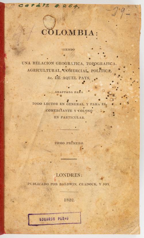 Zea, Francisco Antonio  : Colombia: Siendo una relación geo