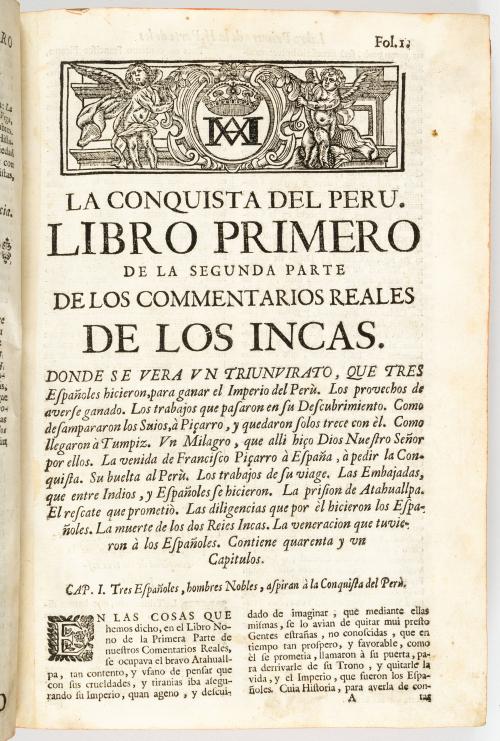 Vega, Inca Garcilaso de la : [Perú] Historia General del Pe