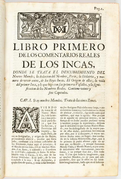 Vega, Inca Garcilaso de la : [Perú] Historia General del Pe