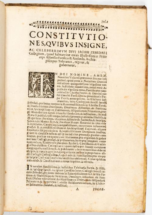Torres, Cristóbal de  : Constituciones del Colegio Mayor de