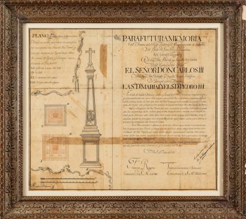 Requena, Francisco : [Mapa manuscrito] Memorial y plano de 