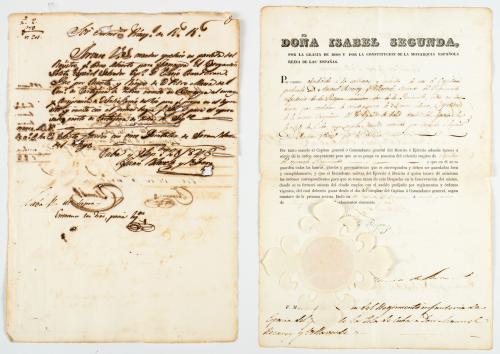 [Cuba] Documento sobre el nombramiento de Manuel Recarey co