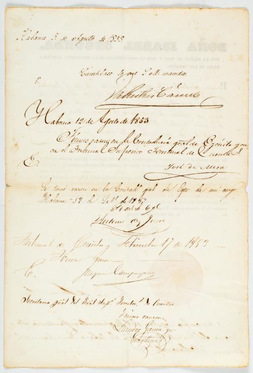 [Cuba] Documento sobre el nombramiento de Manuel Recarey co