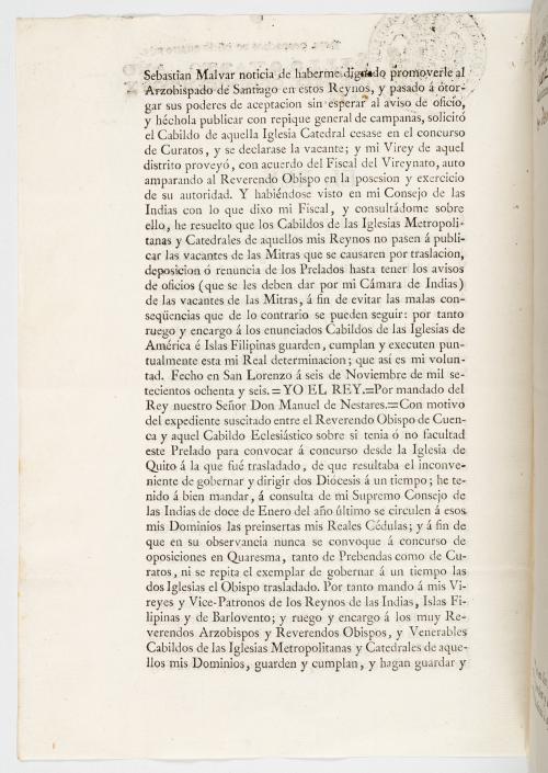 Collar, Silvestre  : [Bogotá] Impreso relacionado con las “