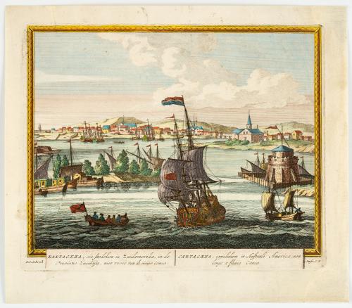 Schenk, Peter : Kartagena, een stedeken in Zuidamerika in d