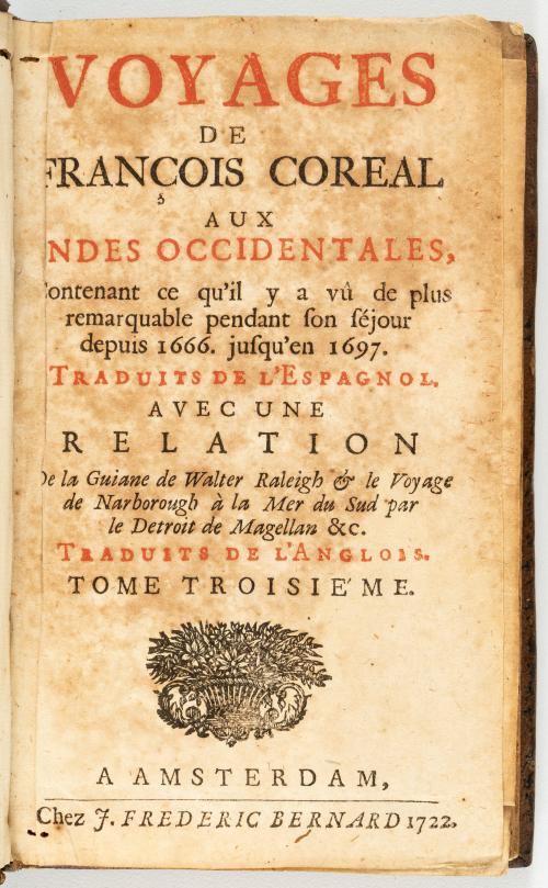 [Coreal, Francisco] : [Con mapa de Cartagena] Voyages de Fr