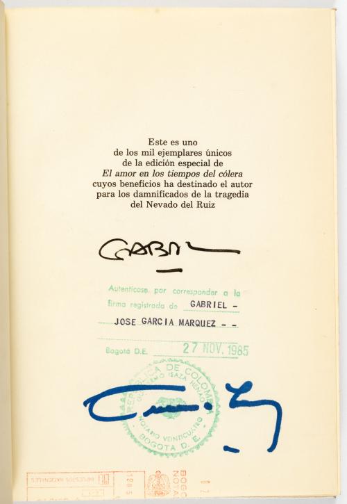 García Márquez, Gabriel : [Ed. firmada] Edición especial de