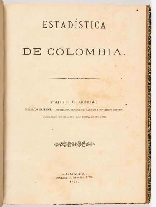 s.a. : Estadística de Colombia. TI y TII