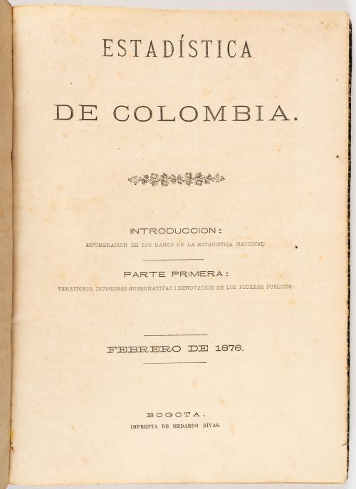 s.a. : Estadística de Colombia. TI y TII