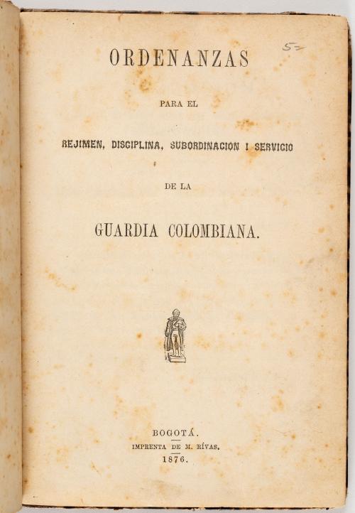 Ordenanzas para el régimen, disciplina, subordinación y ser