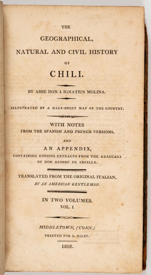 The geographical, natural and civil history of Chili. Vol I
