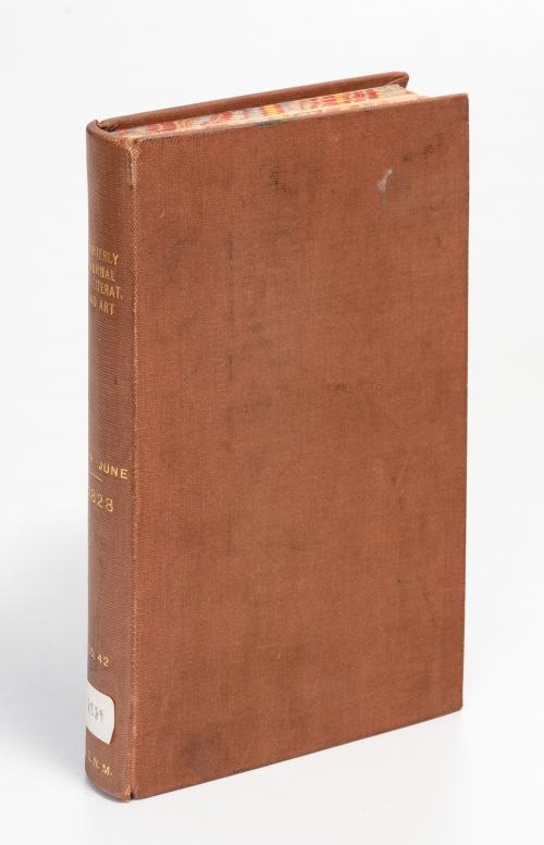 The quarterly journal of science literature and art. April