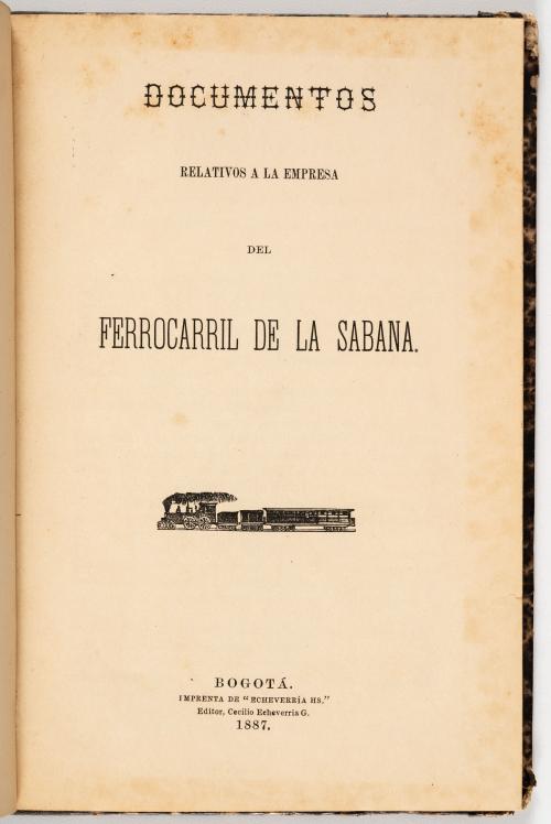 Documentos relativos a la empresa del ferrocarril de la Sab