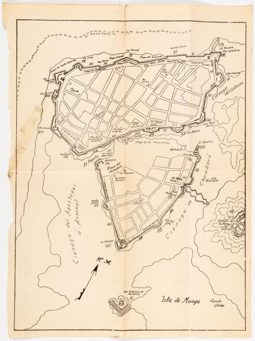 s.a. : Plano de Cartagena amurallada 