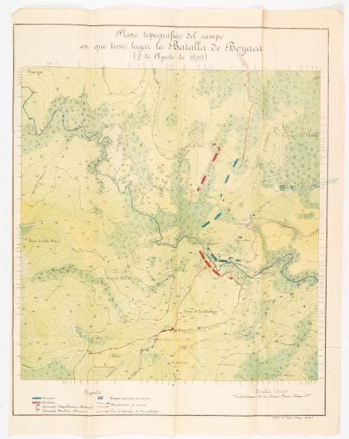 s.a. : Plano topográfico del campo en que tuvo lugar la Bat