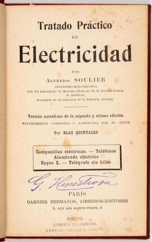Soulier, Alfredo : Biblioteca de utilidad práctica. Tratado