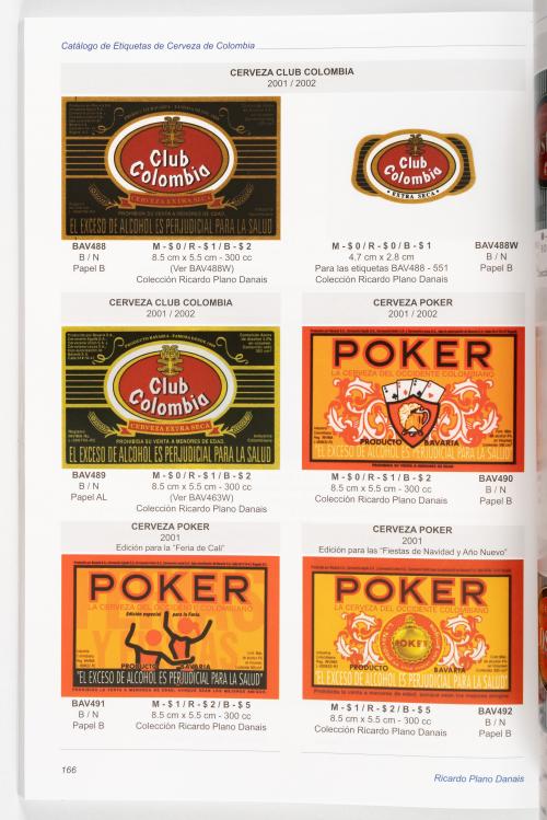 Catálogo de etiquetas de Cerveza de Colombia 1880/2005
