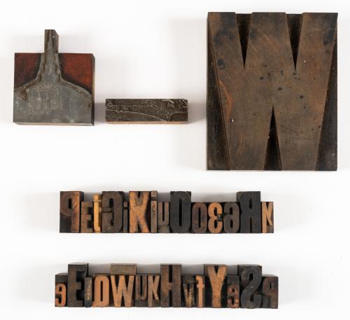30 tipos tipográficos en madera antiguos