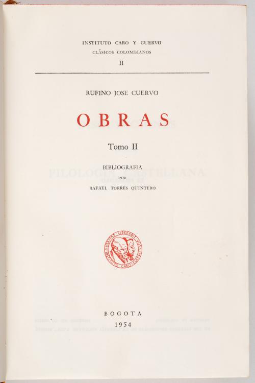 Colección de Obras. Clásicos colombianos I, II, IV, VI, VII