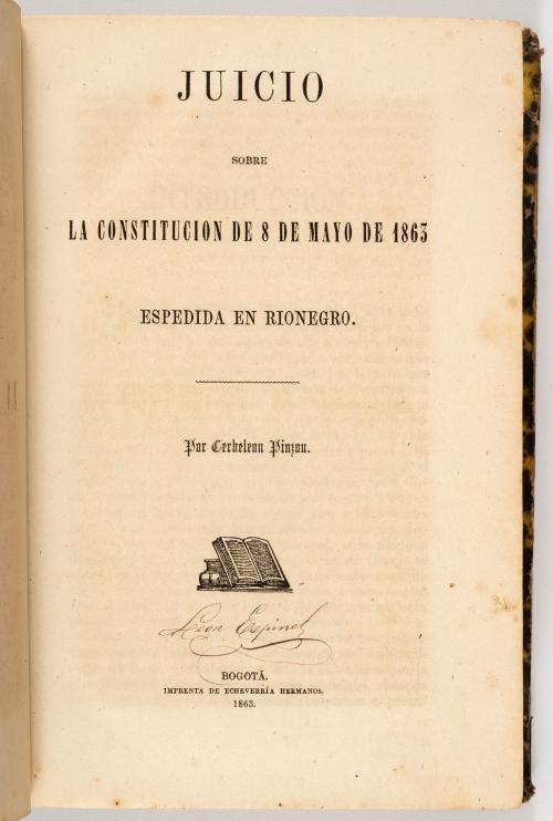 Arosemena, Justo : Constitución de los Estados Unidos de Co