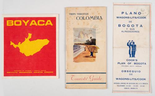 3 folletos turísticos de Colombia