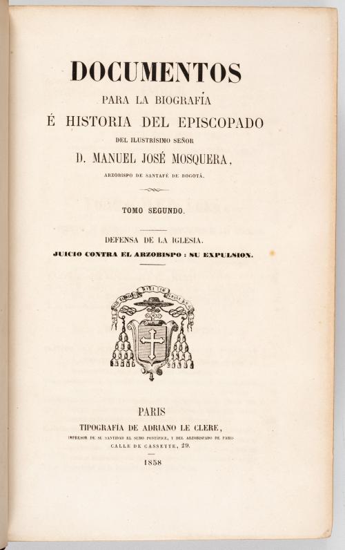 s.a. : Documentos para la biografía e historia del episcopa