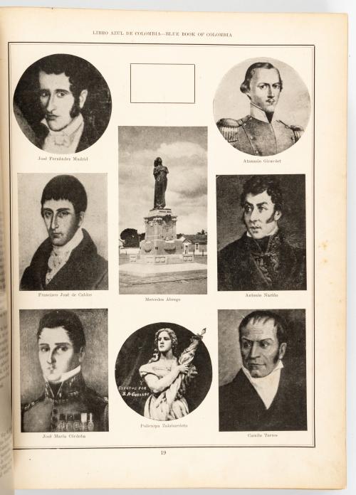 Posada Callejas, Jorge : Libro azul de Colombia. Bosquejos 